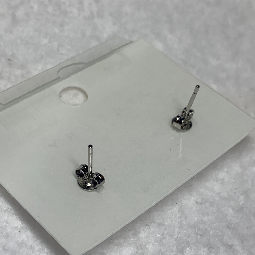 Sterling Silver Ruby Red Valentine Sweetheart Stud - image 2